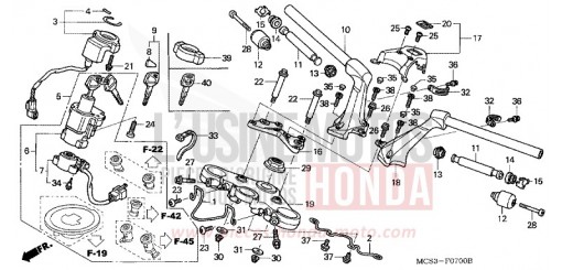 HANDLE PIPE/TOP BRIDGE ST1300A4 de 2004